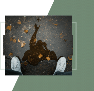 Puddle reflection symbolizing control mastery therapy for depression in San Francisco.