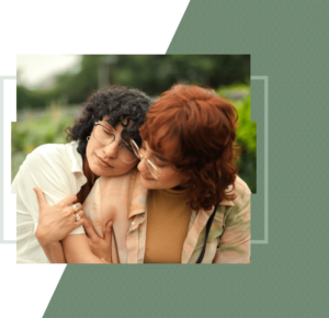 Two people offering emotional support, symbolizing compassionate care from an anxiety therapist in San Francisco.
