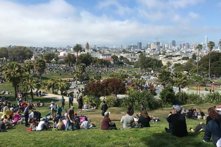 Dolores Park in San Francisco is close to many therapist offices